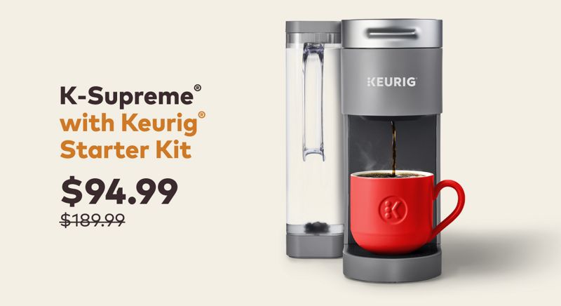 50% Off on Coffee Makers with Starter Kit