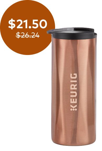 14oz. Faceted Travel Mug Red