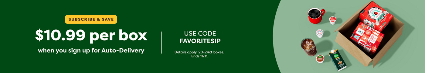 *$10.99 per box when you sign up for Auto-Delivery - use code FAVORITESIP