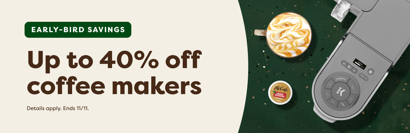 up to 30% off keurig coffee makers