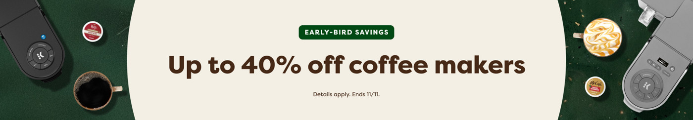 up to 30% off keurig coffee makers
