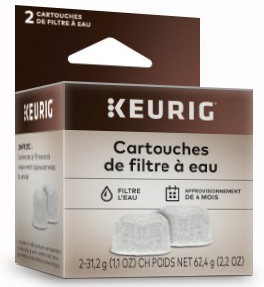 2 cartouches de rechange pour filtre à eau