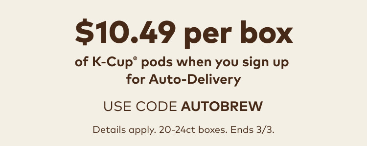 $9.99 for your first auto-delivery order