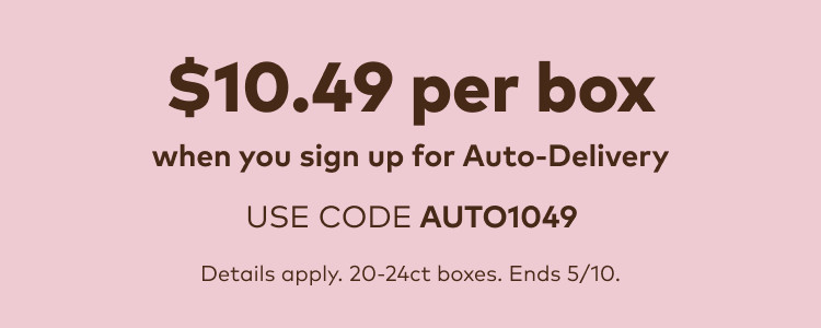 $10.75 off your first auto-delivery order with code 42926bev