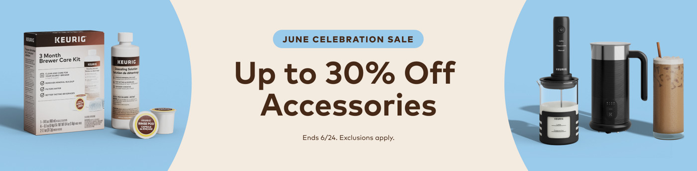 up to 30% off keurig accessories