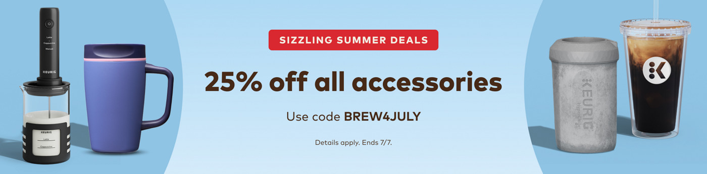 25% off all accessories - use code BREW4JULY