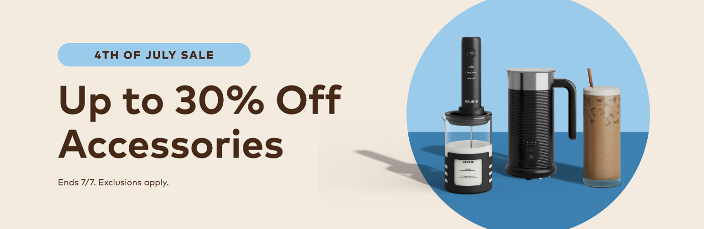 up to 30% off keurig accessories