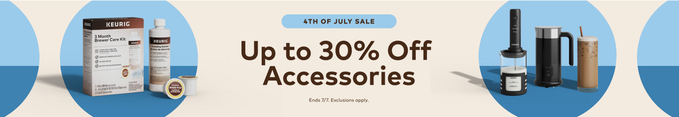up to 30% off keurig accessories