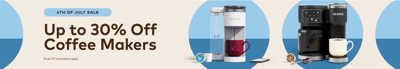up to 30% off keurig coffee makers for this president's day