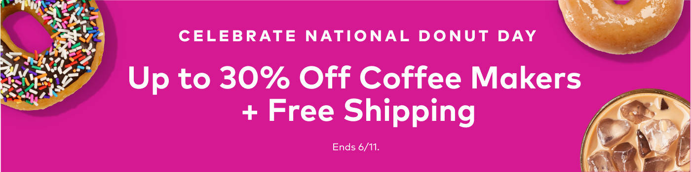 Get 20% off coffee makers with code DONUTDAY24