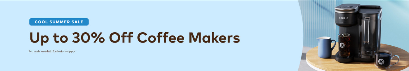 up to 30% off keurig coffee makers for this president's day