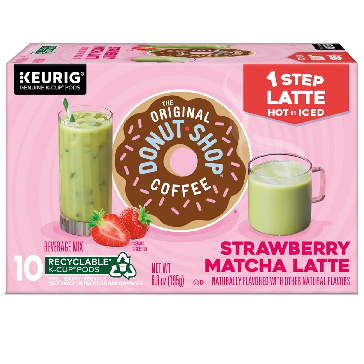 The Original Donut Shop The Original Donut Shop One Step Strawberry Matcha Latte K-Cup Pods — product image