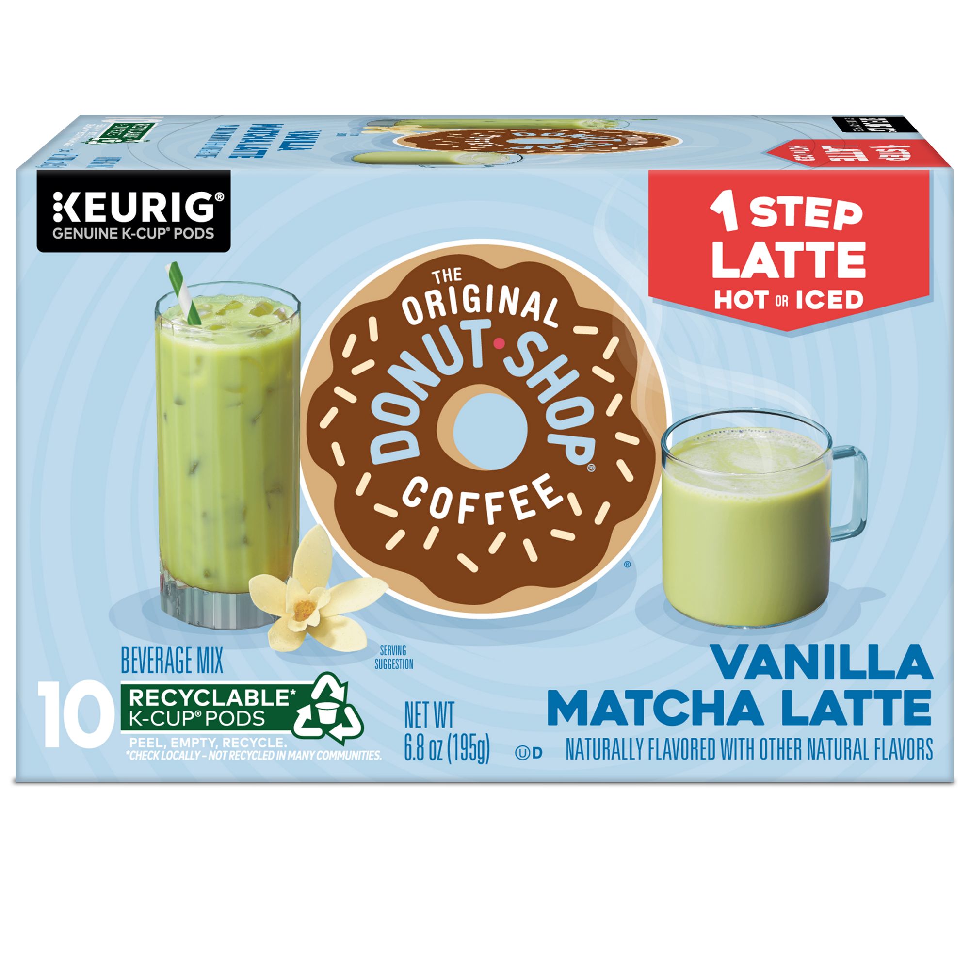 The Original Donut Shop The Original Donut Shop One Step Vanilla Matcha Latte K-Cup Pods — product image