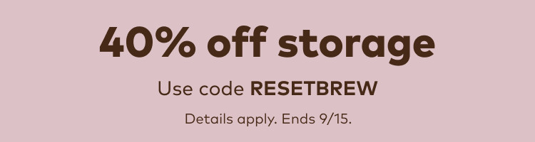 20% off all accessories - use code RESETBREW