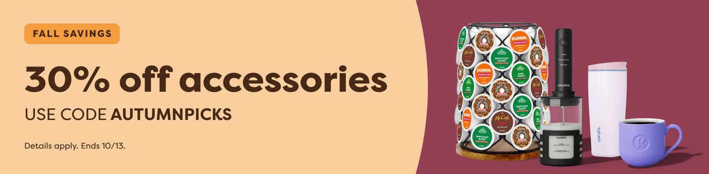 20% off all accessories - use code AUTUMNPICKS
