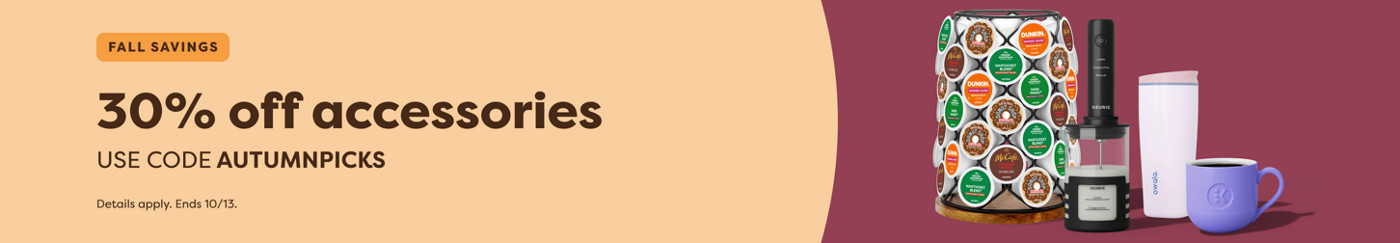 20% off all accessories - use code AUTUMNPICKS