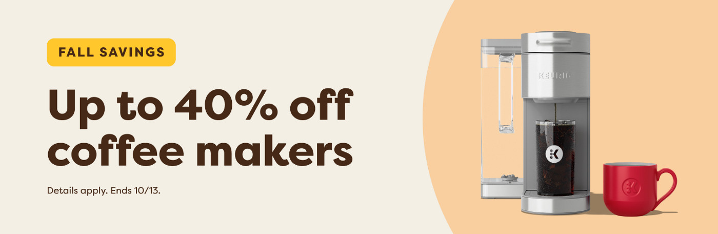 up to 30% off keurig coffee makers