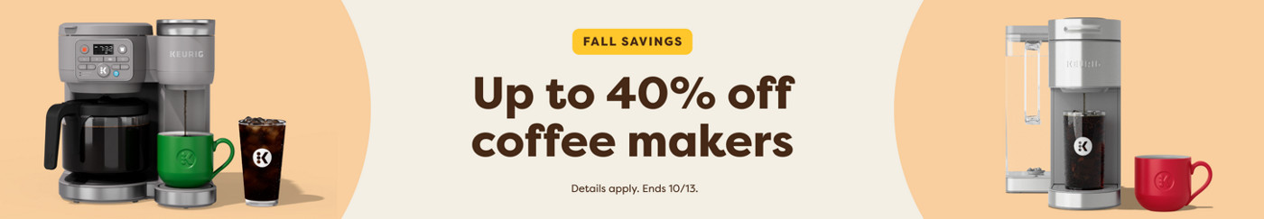 up to 30% off keurig coffee makers
