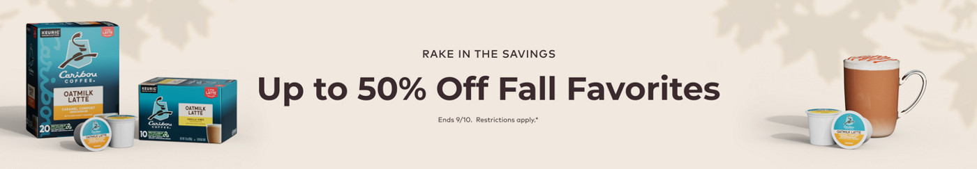 up to 50% off fall favorites