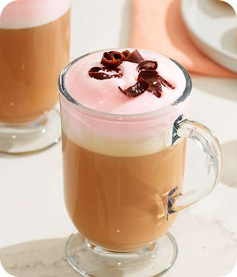 Latte moka Saint Valentin