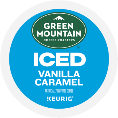 Green Mountain Coffee Roasters Brew Over Ice Vanilla Caramel, Single Serve Keurig  K-Cup Pods, Flavored Iced Coffee, 12 Count