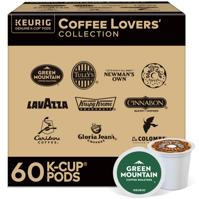 60 Count Keurig K-Cups - Coffee Lovers Variety