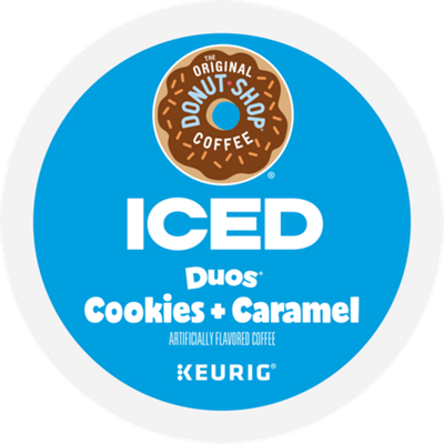 ICED Duos® Cookies + Caramel Coffee