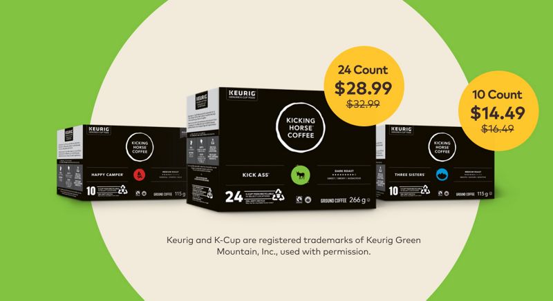 KICKING HORSE® COFFEE – Starting at $14.49