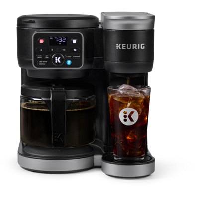 K Duo Hot Iced Single Serve Carafe Coffee Maker Gen 2 Black