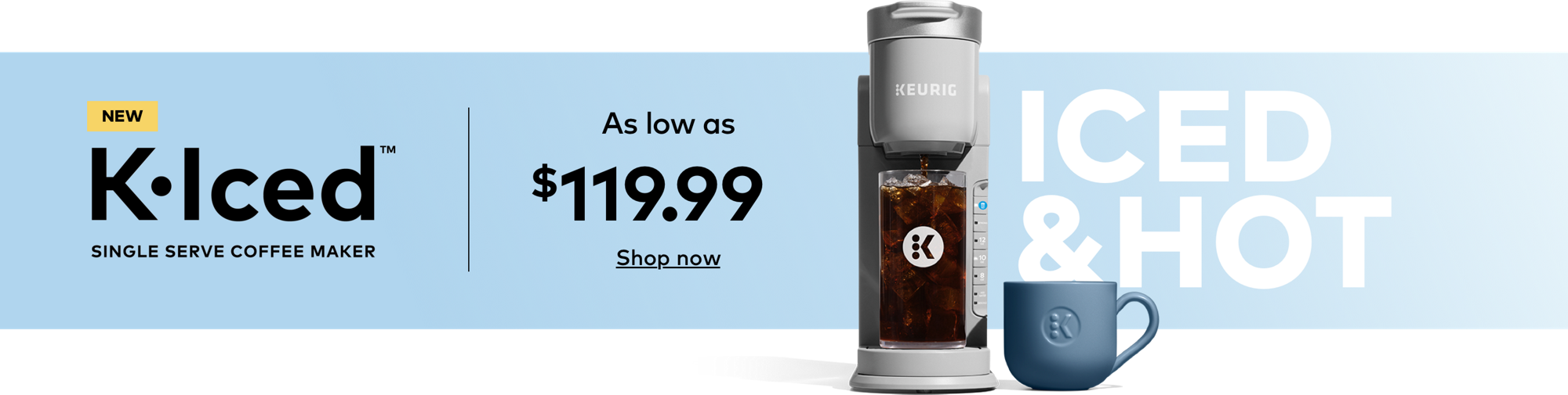 K-Iced(TM) Single serve coffee maker