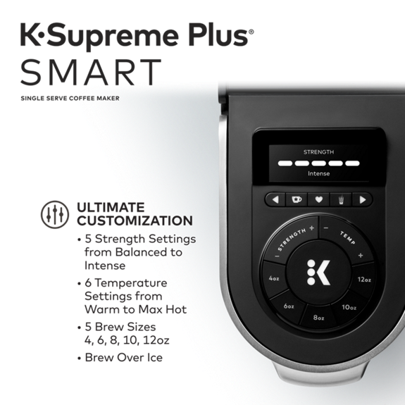 Keurig K-Supreme Plus Coffee Maker, Single Serve, Stainless Steel