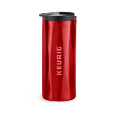 Tasse de voyage facetté rouge 14oz