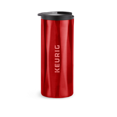 14oz. Faceted Travel Mug Red