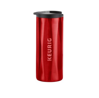 14oz. Faceted Travel Mug Red