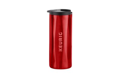 Tasse de voyage facetté rouge 14oz