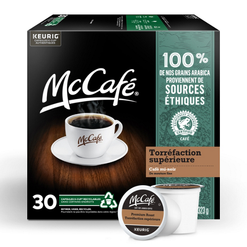Café de torréfaction supérieure McCafé en capsules K-Cup®