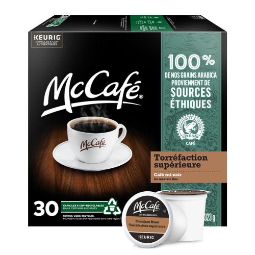 Café de torréfaction supérieure McCafé en capsules K-Cup®