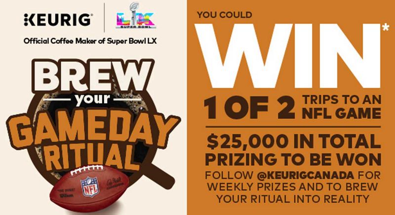 NFL Contest - Score big! Every coffee maker purchase gets you 5X contest entries