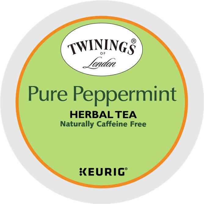 Twinings of London Pure Peppermint Herbal Tea K-Cup Twinings of London Pure Peppermint Herbal Tea K-Cup