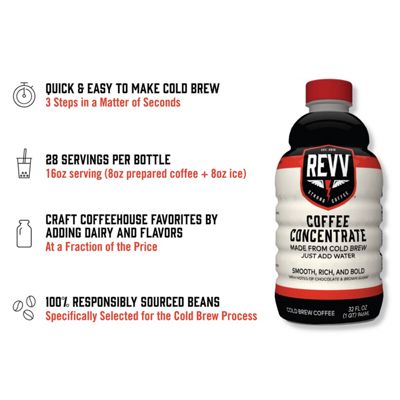 Preview 1 of 15 Revv® Coffee Concentrate, Made From Cold Brew, Just Add Water 