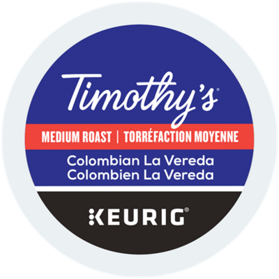 Timothy's Colombian La Vereda Medium Roast Coffee