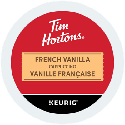 Dosettes K-Cup Keurig Tim Horton, cappuccino à la vanille française doux et  crémeux, 148 g, paq. 10