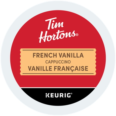 Tim Hortons café Vanille française cappuccino de torréfaction moyenne