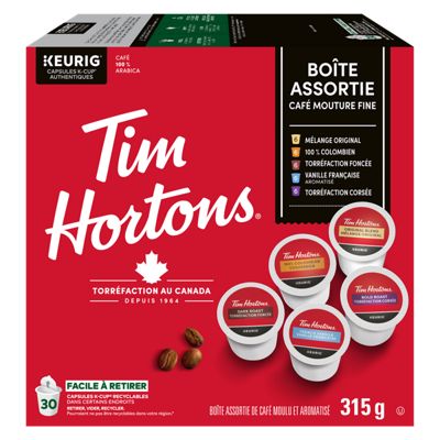 Tim Hortons café boite de variété