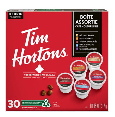 Tim Hortons café boite de variété