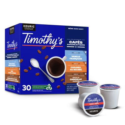 Timothy's café boite de variété aromatisée