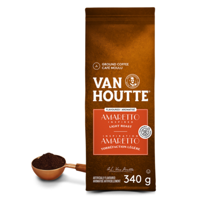 Van Houtte Café Amaretto de Torréfaction Légère Moulu 