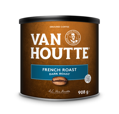 Van Houtte French Roast Ground Coffee Can
