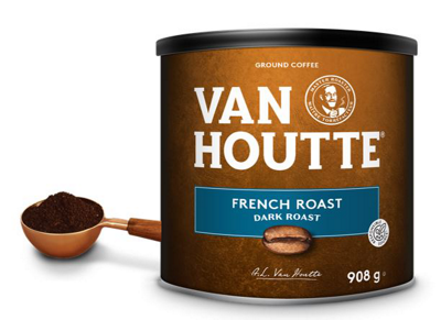 Van Houtte French Roast Ground Coffee Can