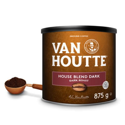 Van Houtte House Blend Dark Ground Coffee Can